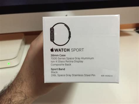 apple watch scatola